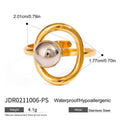 Damen Offener Ring mit modernem, minimalistischen Design und funkelndem Edelstahl Shop Nory