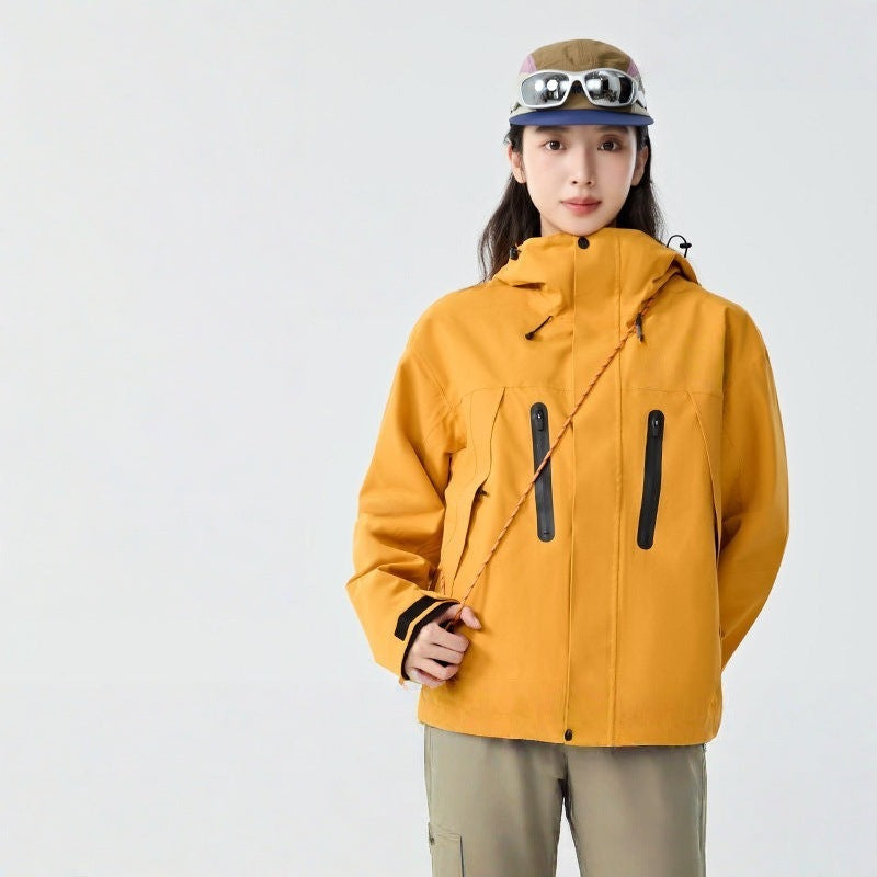 Herren Wetterfester Shell-Parka mit verstellbarer Kapuze und verdeckten Reißverschlüssen Shop Nory