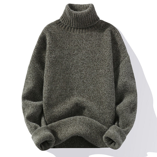 Herren Rollkragenpullover aus Bouclé-Feinstrick mit gerippten Bündchen Shop Nory