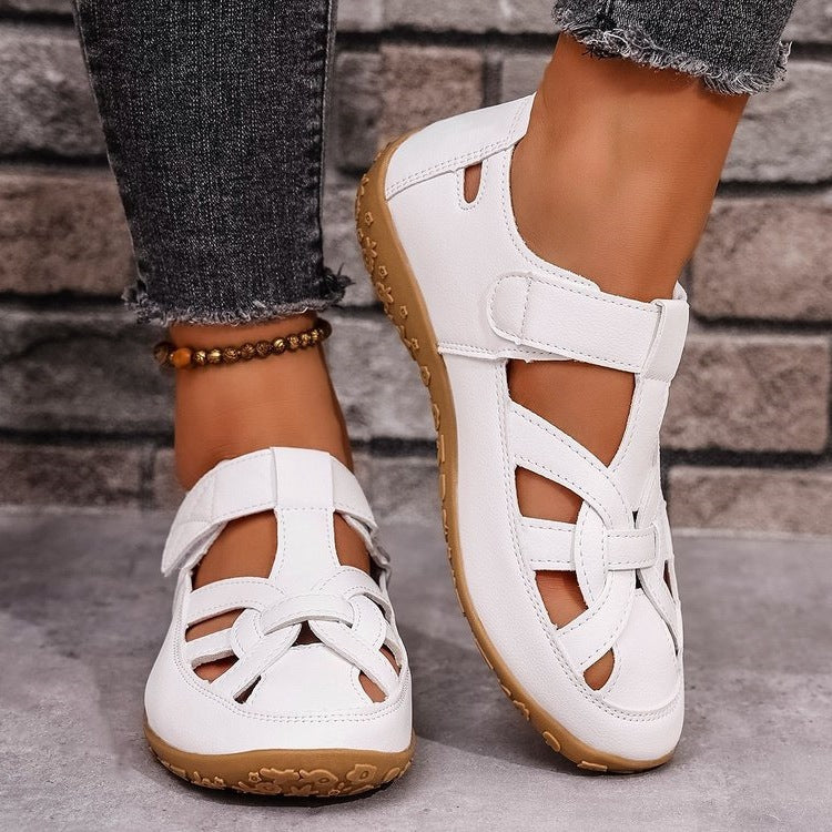 Damen Komfortable Freizeitschuhe mit verstellbarem Riemen