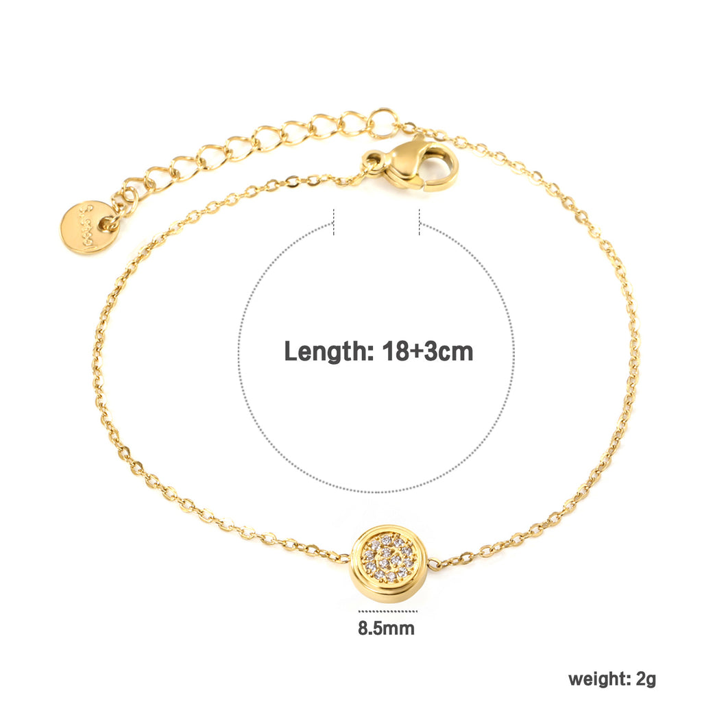Damen elegante Halskette mit funkelndem Zirkonia-Anhänger Shop Nory