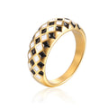 Damen Eleganter geometrischer Ring mit kunstvollem Design Shop Nory