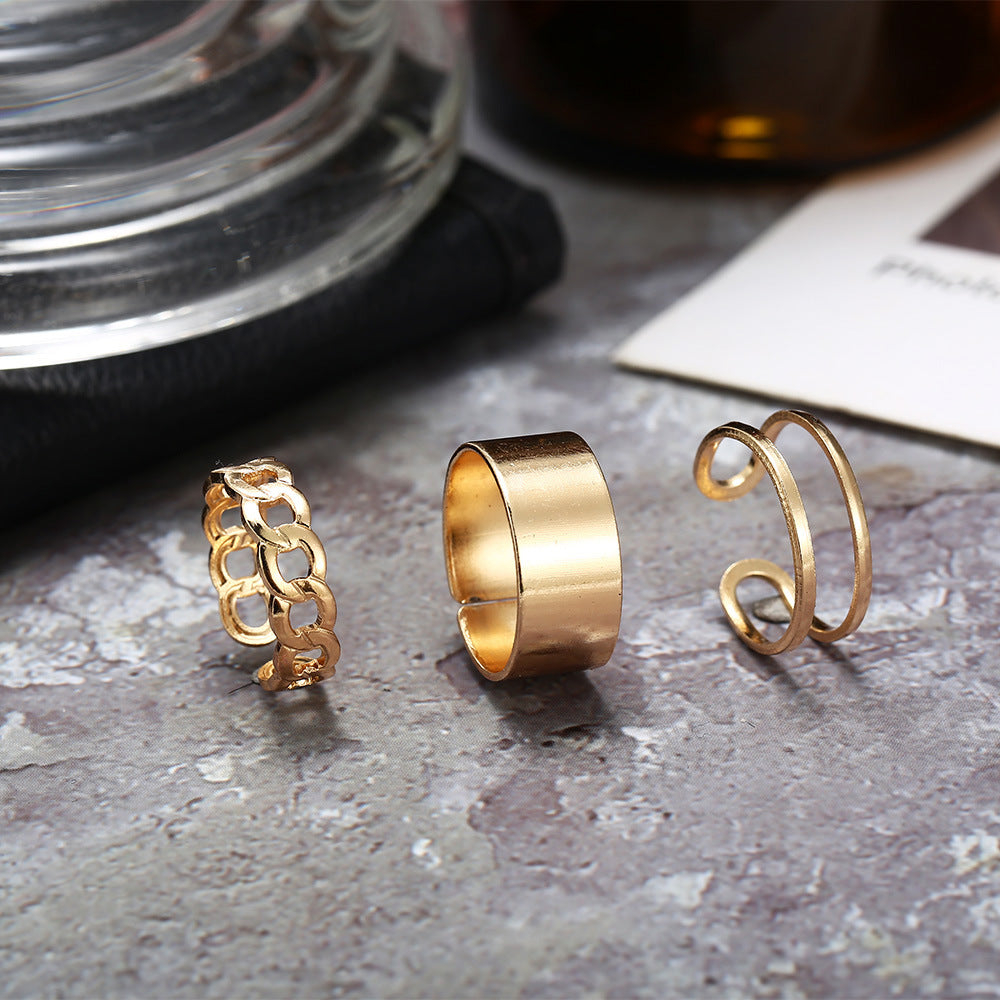 Damen romantisches und elegantes Ring-Set Shop Nory