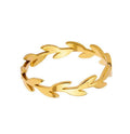 Damen Armreif mit elegantem Blattdesign Shop Nory
