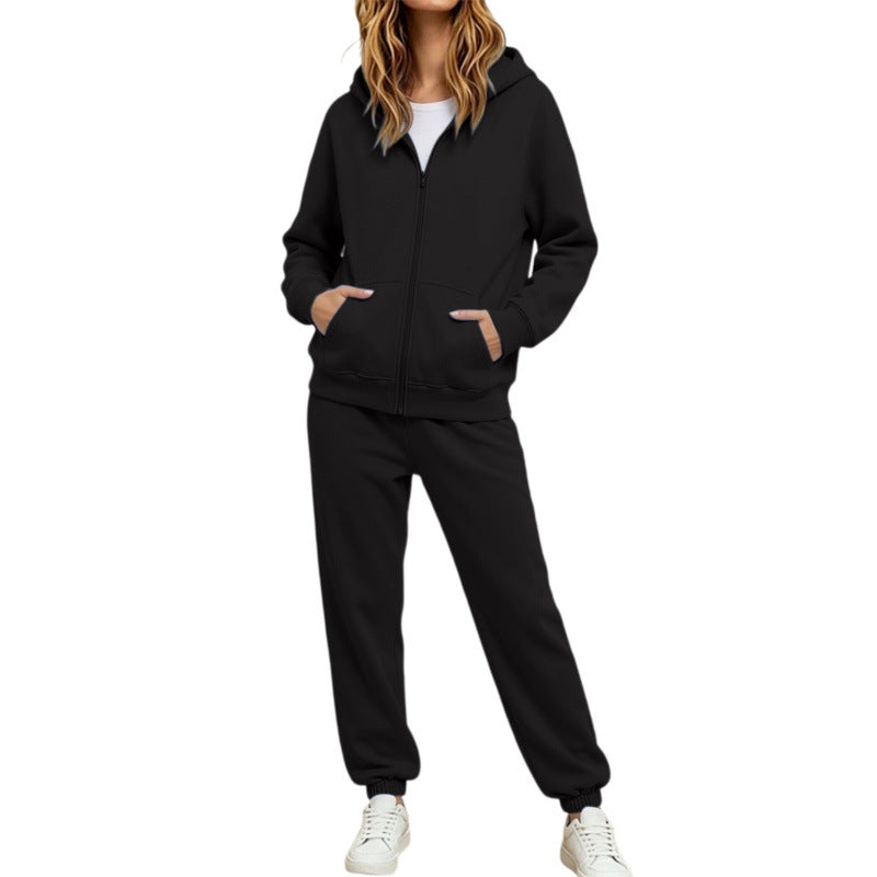 Damen Komfortabler Kapuzenpullover und Jogginghose Set Shop Nory
