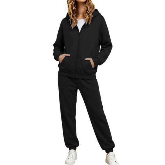 Damen Komfortabler Kapuzenpullover und Jogginghose Set Shop Nory