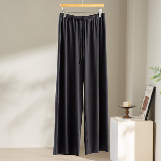 Damen Weite Relax-Hose aus seidigem Modal mit elastischem Bund und Tunnelzug Shop Nory