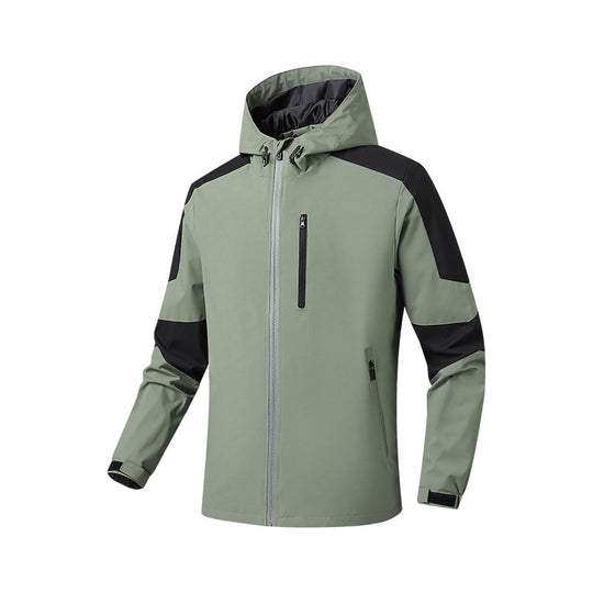 Herren Atmungsaktive Softshell‑Hardshell‑Hybridjacke mit Kapuze und wasserdichten Reißverschlusstaschen Shop Nory