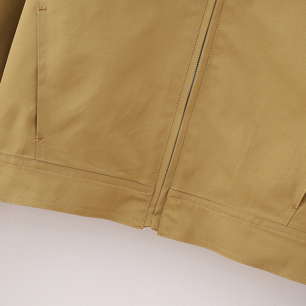 Damen Cropped Blousonjacke mit breitem Hemdkragen und verdecktem Reißverschluss Shop Nory