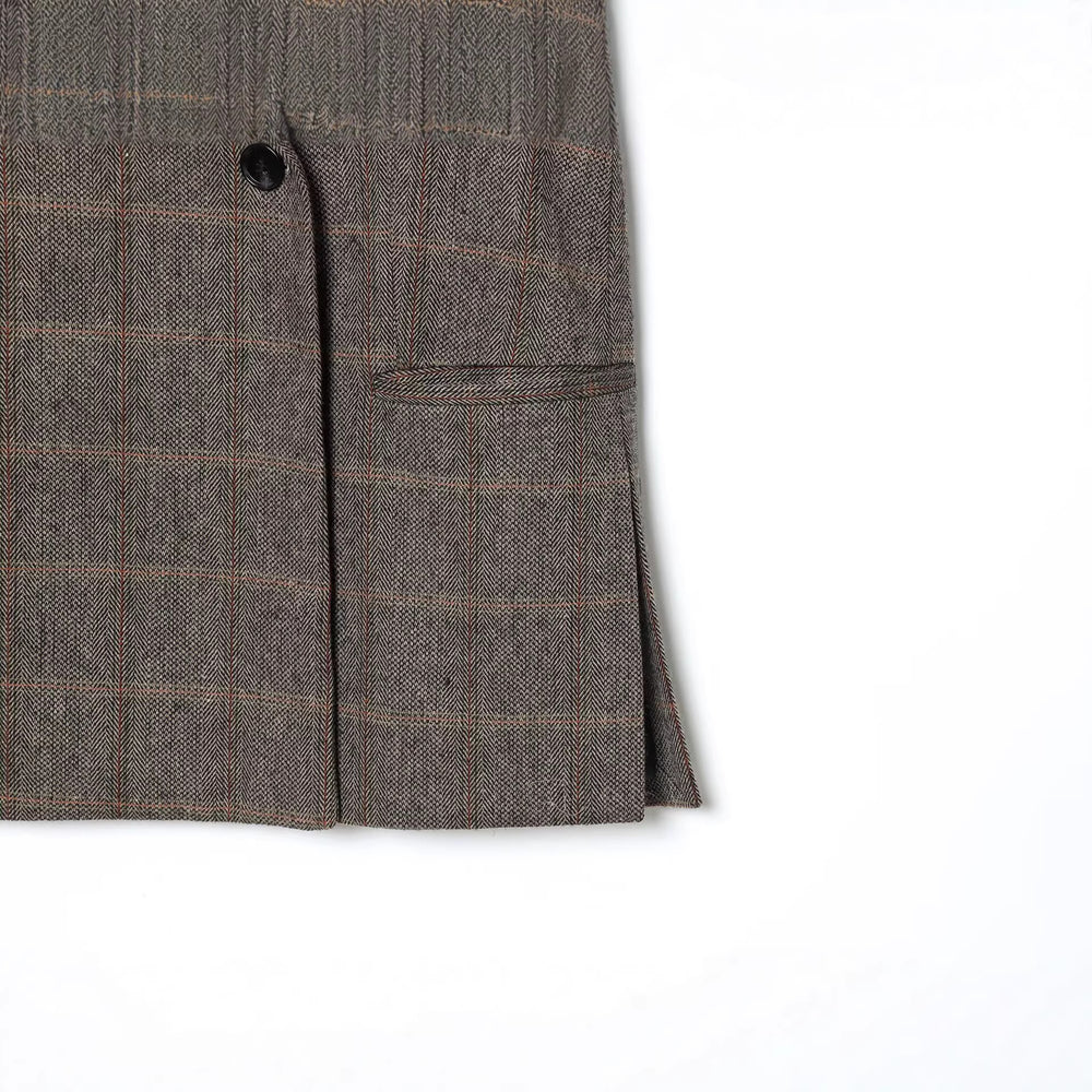 Damen Oversize Wollmix-Blazer mit Glencheck und Ein-Knopf-Verschluss Shop Nory