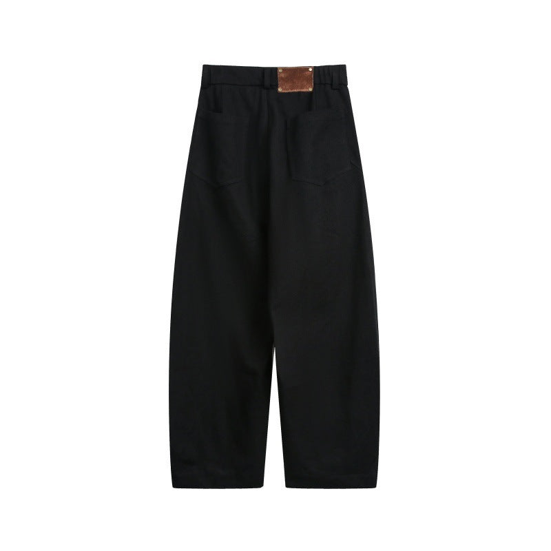 Unisex Weite Cropped-Cargohose mit hoher Taille und Utility-Taschen Shop Nory