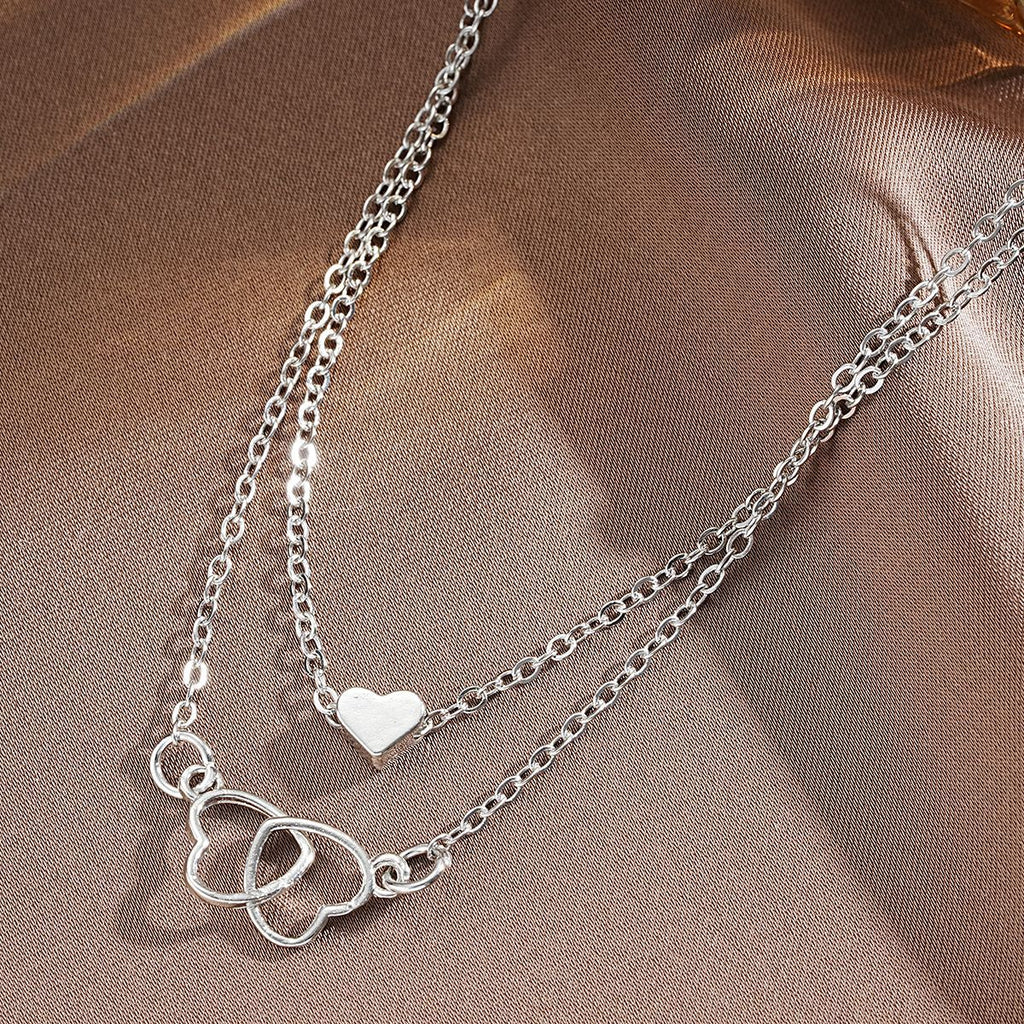Damen Halsketten-Set mit verspieltem Herzdesign und filigranen Ketten Shop Nory
