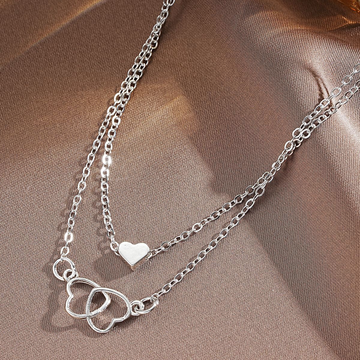 Damen Halsketten-Set mit verspieltem Herzdesign und filigranen Ketten Shop Nory