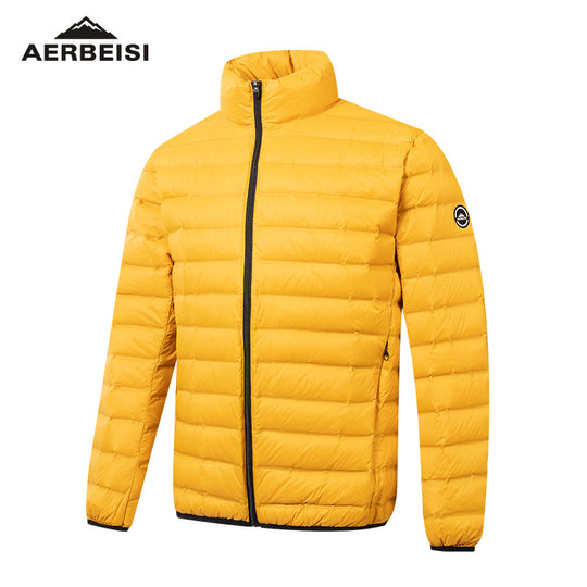 Herren ultraleichte Stepp-Daunenjacke mit Stehkragen Shop Nory