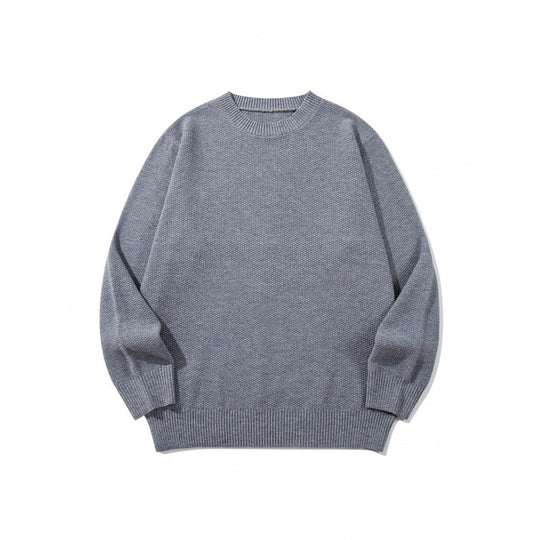 Unisex Boxy-Feinstrick-Pullover mit Waffelstruktur und geripptem Saum Shop Nory