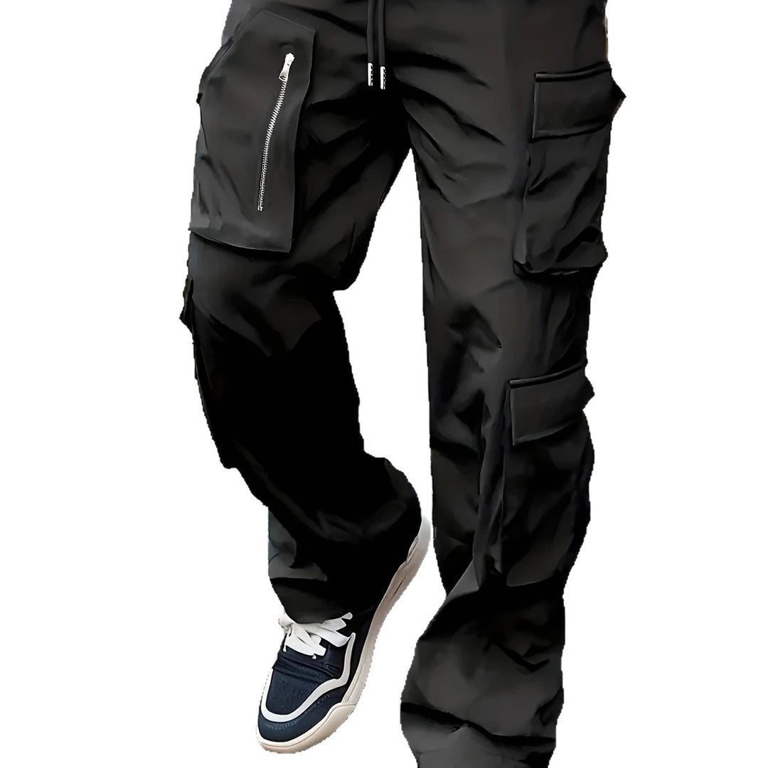Herren Multifunktionale Cargohose mit großen Klapp‑ und Reißverschlusstaschen sowie Kordelzug Shop Nory