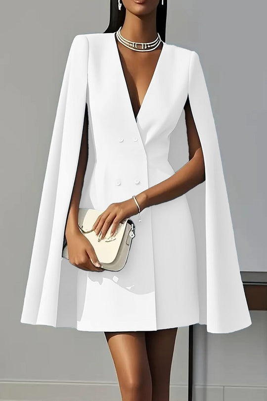 Damen Kurzblazer-Kleid mit Cape-Ärmeln und doppelreihiger Knopfleiste Shop Nory