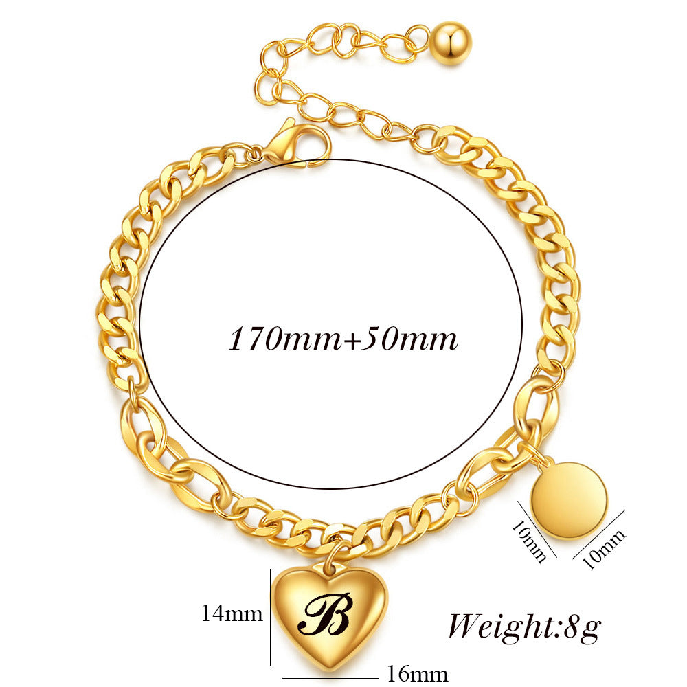 Damen Armband mit personalisierbarem Herz-Anhänger Shop Nory