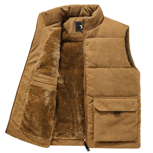 Herren Warme Steppweste mit praktischen Taschen Shop Nory