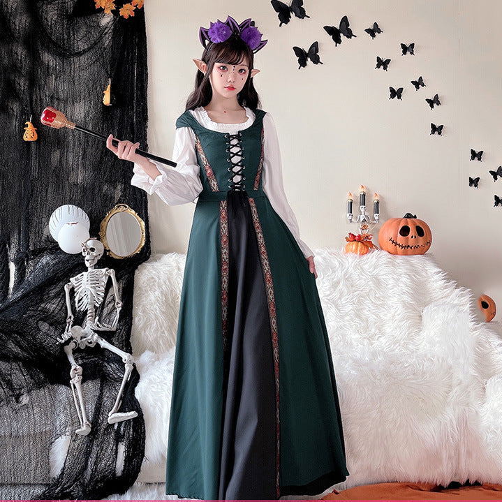 Damen Märchenhaftes Kostümkleid mit eleganter Schnürung und romantischen Details Shop Nory