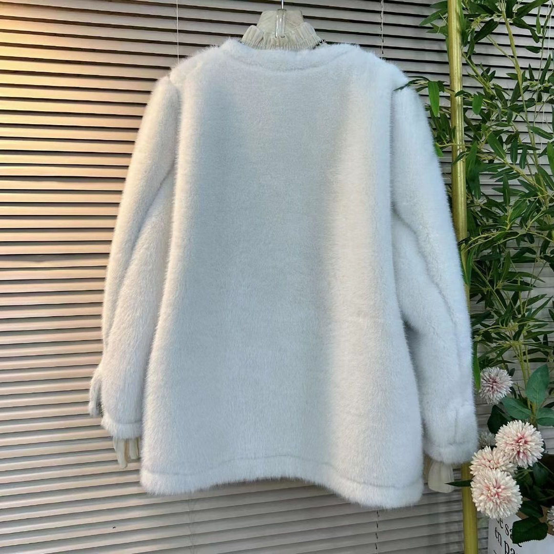 Damen Elegante Felljacke Shop Nory