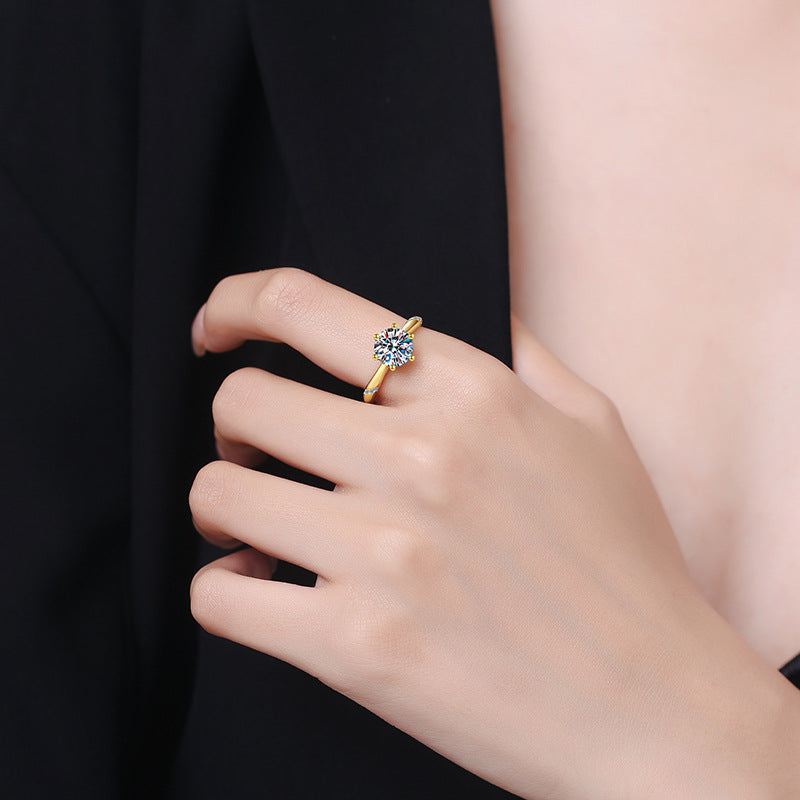 Damenring mit strahlendem Zirkonia und exquisiten Details Shop Nory