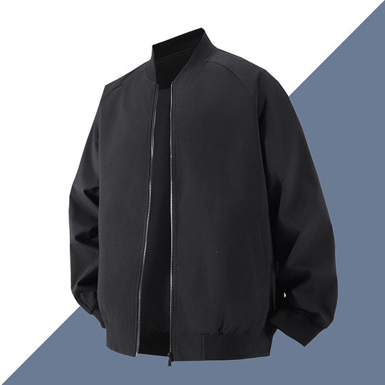 Herren Modische Bomberjacke mit elastischen Bündchen Shop Nory