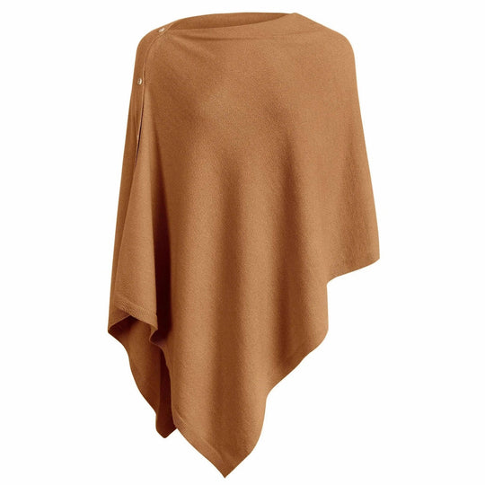 Damen vielseitiger Poncho aus hochwertiger Materialmischung