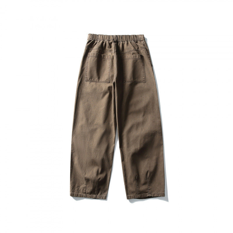Unisex Weite Utility-Cargo-Hose im Relaxed-Fit mit Knieabnähern und elastischem Saum Shop Nory