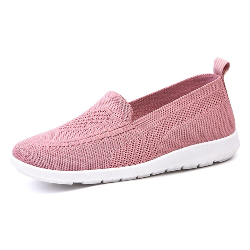 Damen Atmungsaktive Slip-On Freizeitschuhe mit flexiblem Mesh-Obermaterial
