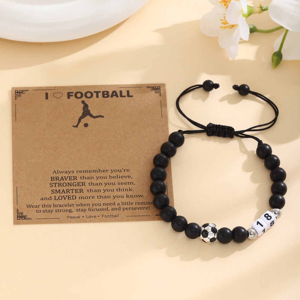 Damen Motivationsarmband mit Fußballdesign Shop Nory