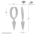 Damen Ohrhänger mit elegantem Zirkon-Design und modernem Anhänger Shop Nory