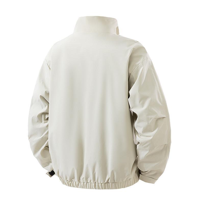 Herren Leichte technische Freizeitjacke mit Stehkragen, verdecktem Reißverschluss und elastischem Saum Shop Nory