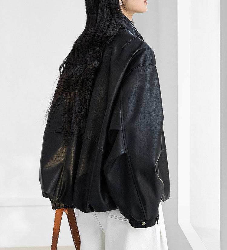 Damen Modische Blousonjacke mit hohem Kragen Shop Nory