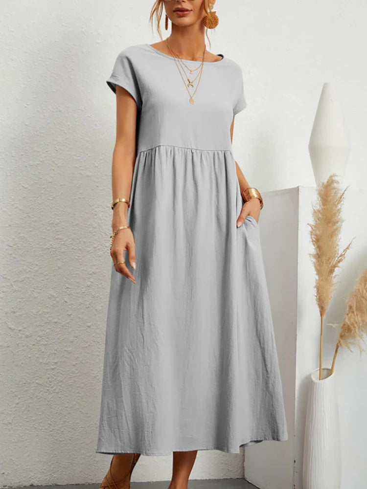 Damen Maxikleid aus leichtem, luftdurchlässigem Stoff