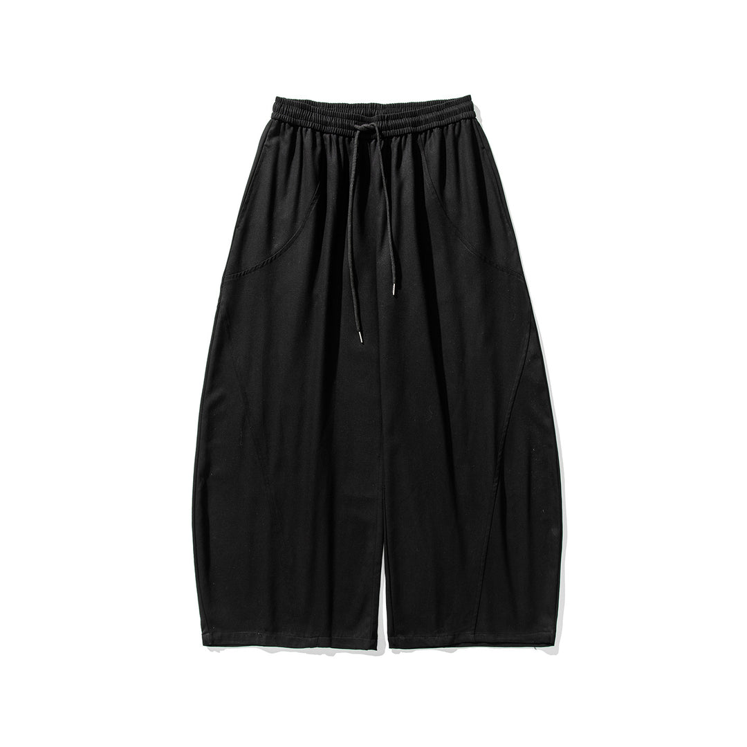 Herren Weite Lounge‑Hose im Palazzo‑Cut aus Baumwollmix mit Tunnelzug und Eingrifftaschen Shop Nory