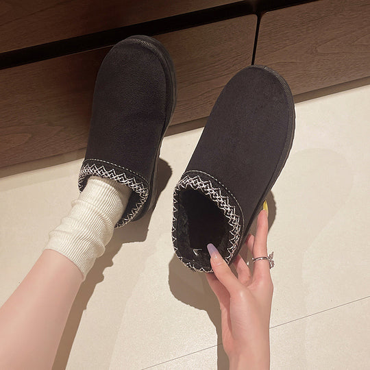 Damen Gefütterte Slipper‑Mules mit Teddyfutter und geflochtenem Saum Shop Nory