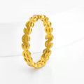 Damen Ring mit gehobenem Geldsymbol-Design Shop Nory