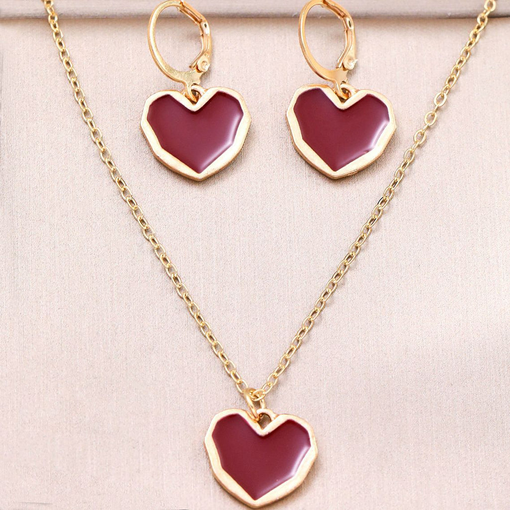 Damen Schmuckset mit Herzanhängern Shop Nory