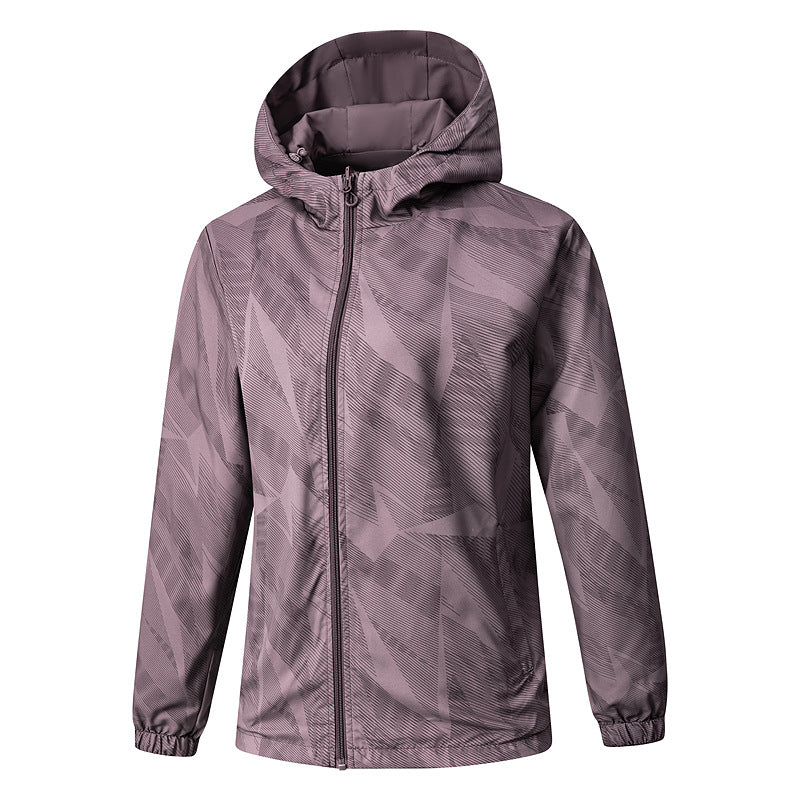 Damen Leichte technische Kapuzenjacke wasserabweisend mit Vollzip und elastischen Bündchen Shop Nory