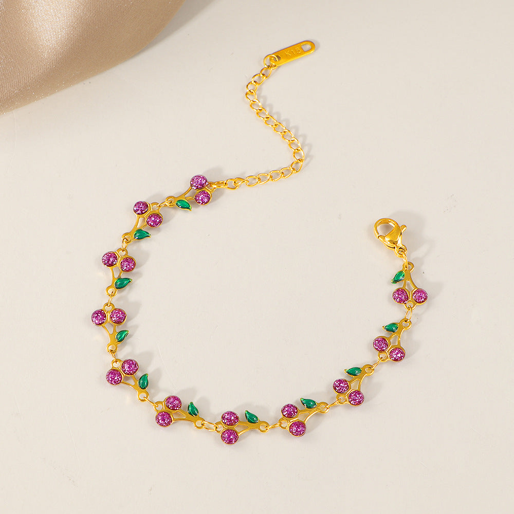 Damen Kirschblüten Charm Armband Shop Nory