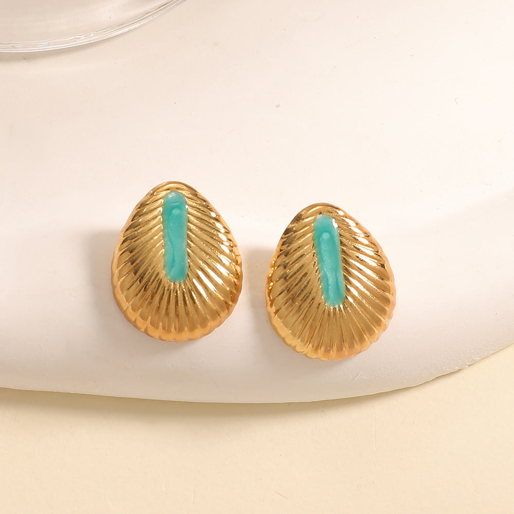 Damen Ohrstecker im eleganten Muscheldesign Shop Nory 1784077119