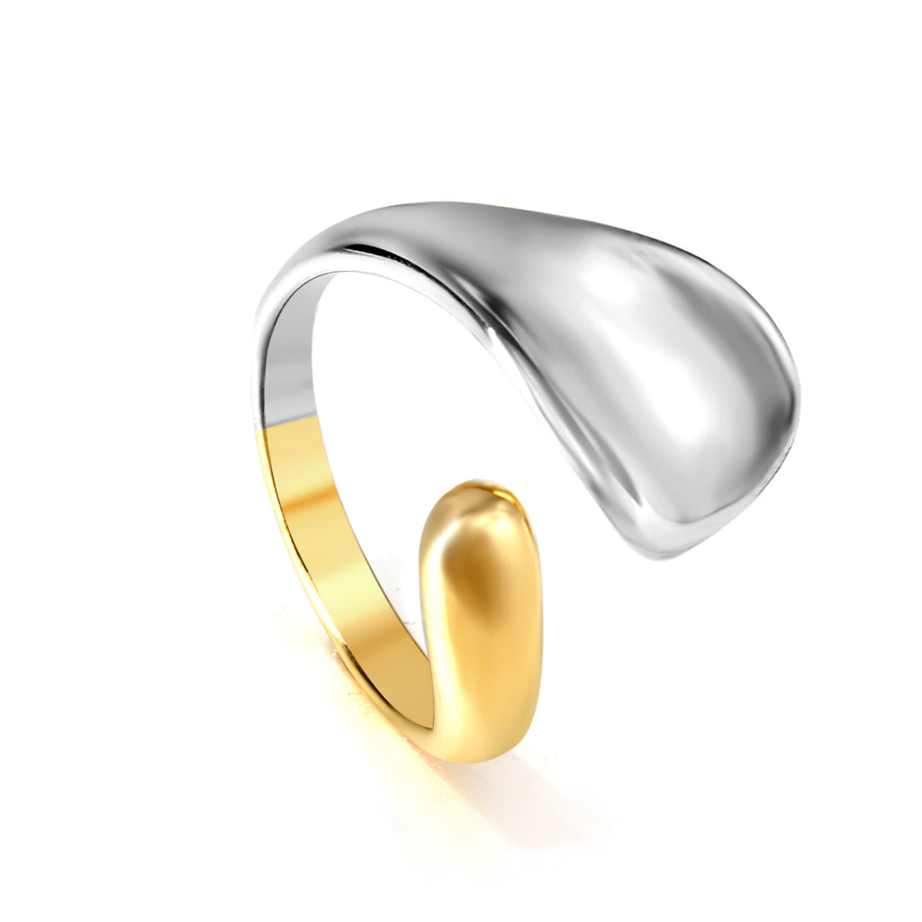 Damen hochwertiger und eleganter Ring mit geschwungenem Design Shop Nory