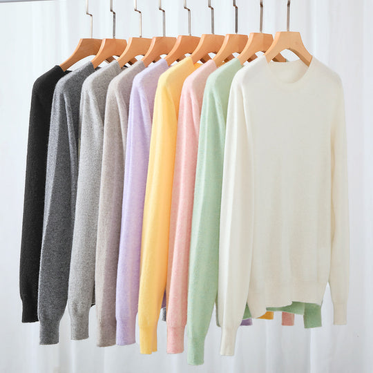 Damen Feiner Rundhals-Feinstrickpullover mit leichter Oversize-Passform Shop Nory