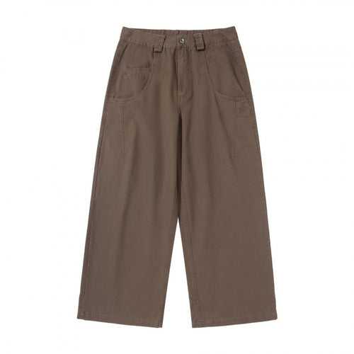 Damen Weite Highwaist-Culottehose mit Utility-Taschen und legerer Cropped-Silhouette Shop Nory