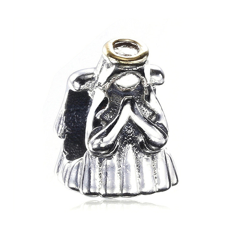 Facettierter Kristall-Charme Perlenanhänger Für Charm-Armband mit Zirkonia-Einfassung