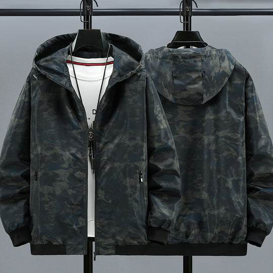 Herren Modische Kapuzenjacke mit Camouflage-Muster Shop Nory
