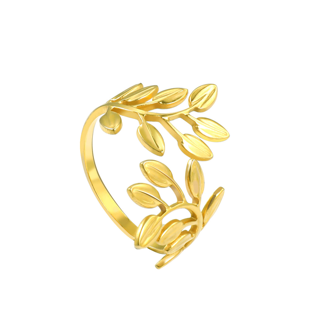 Damen Ring im filigranen Blattdesign Shop Nory