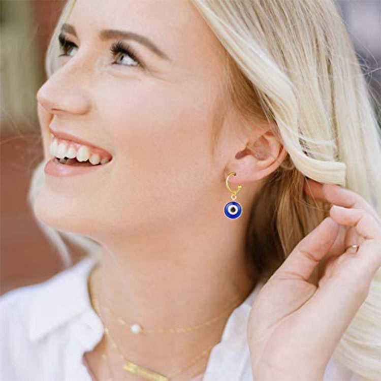 Damen Ohrhänger mit schützendem Auge und modernem Design Shop Nory