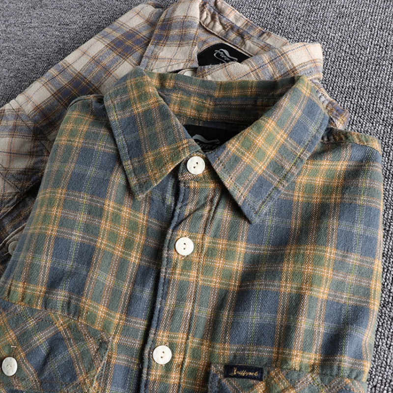 Herren Karo-Flanell-Hemd mit Brusttaschen und legerer Relaxed‑Passform Shop Nory
